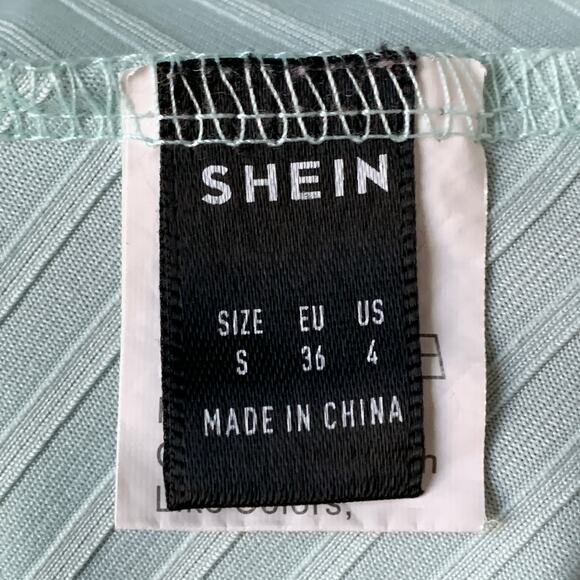 Light Blue Striped Dress with Lace Trim Coquette Ballet Skirt Size Small - Picture 9 of 13